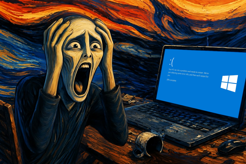 Schermata blu di Windows: cosa controllare prima di formattare